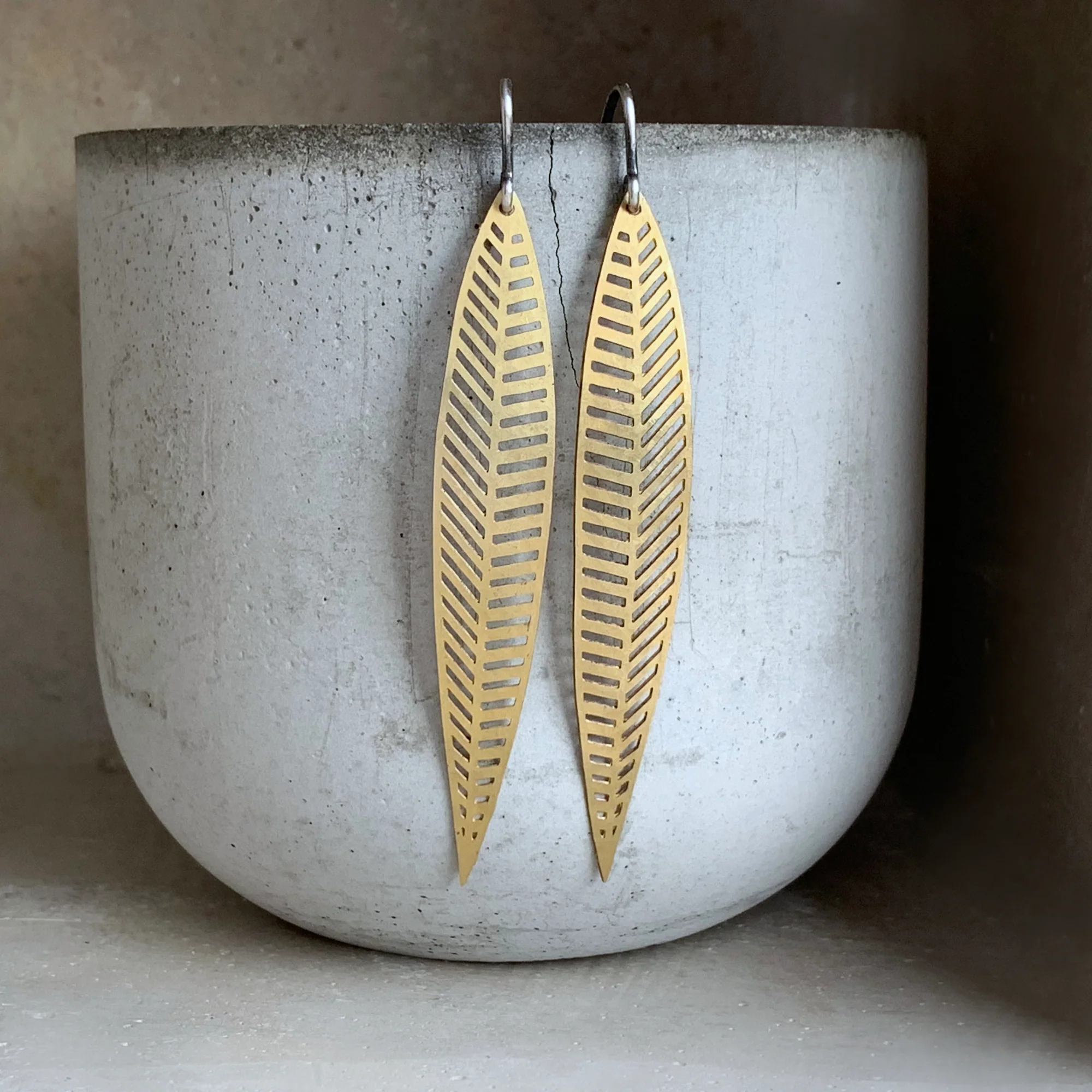 Mixed metal earrings